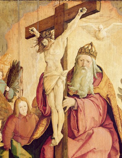 Die Heilige Dreifaltigkeit (Detail) von Master of Messkirch